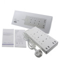 6 Socket 4 Port Usb Power Strip Surge Protector US Power Strip With Usb Charging Ports Extension Cord Power Strip
